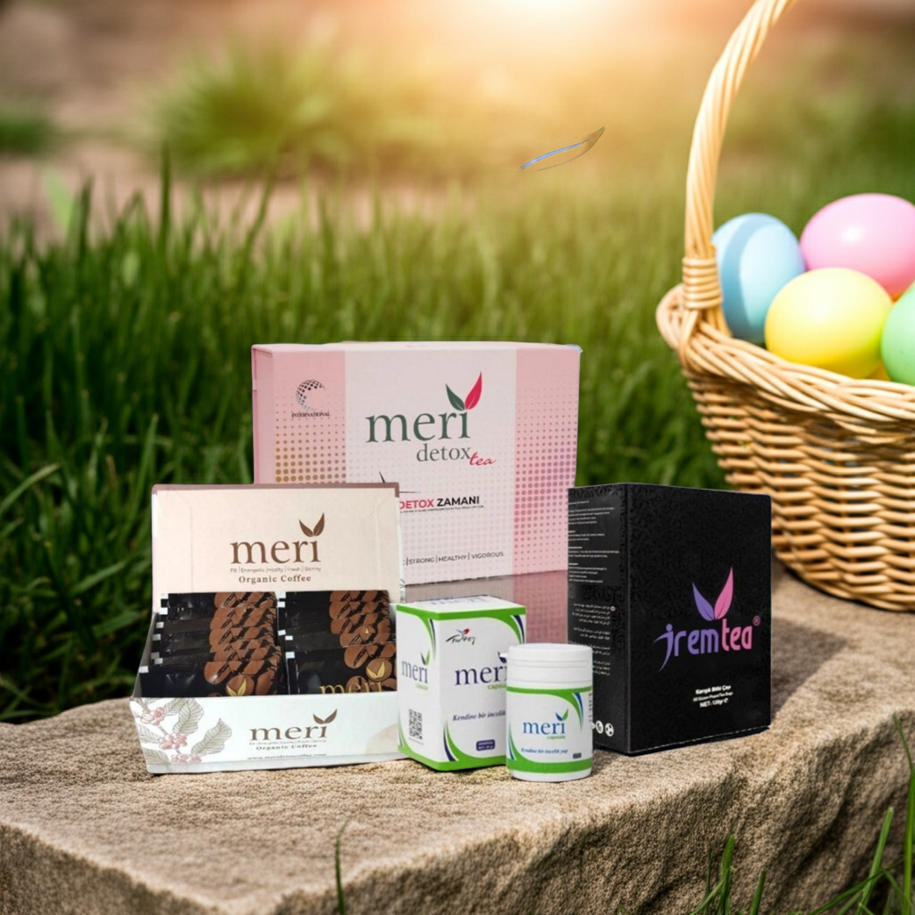 3-teiliges Set                                  Meri Detox Tea
Meri Detox Kaffee
Meri Detox Kapsel