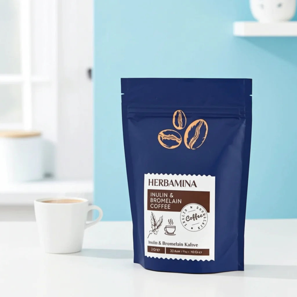 HERBAMINA COFFEE KAFFEE Mit INULIN Und BROMELAIN