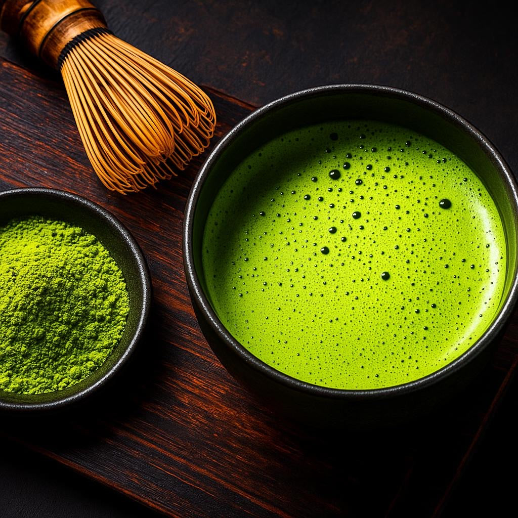 Matcha Premium – Japanischer pulverisierter Grüntee, 20 Beutel à 10 g
