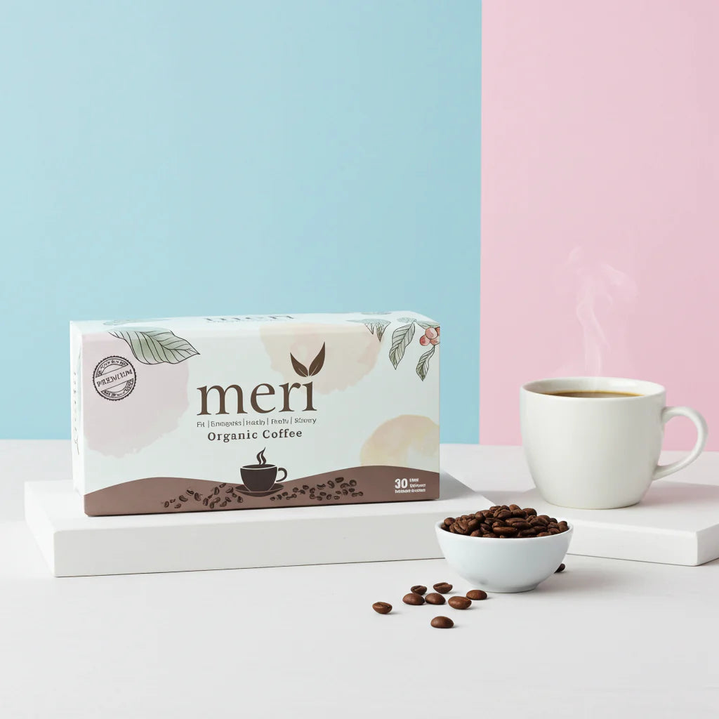 3-teiliges Set                                  Meri Detox Tea
Meri Detox Kaffee
Meri Detox Kapsel