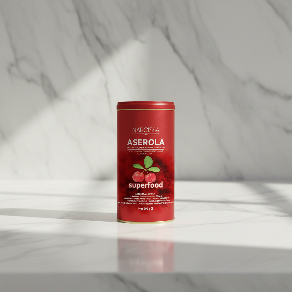 Narcissa Acerola – Kräuterpulver mit Acerola, Camu Camu & Grünem Tee